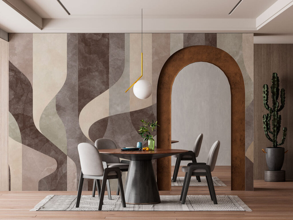 Grijze linten vlechten samen — interieur 1