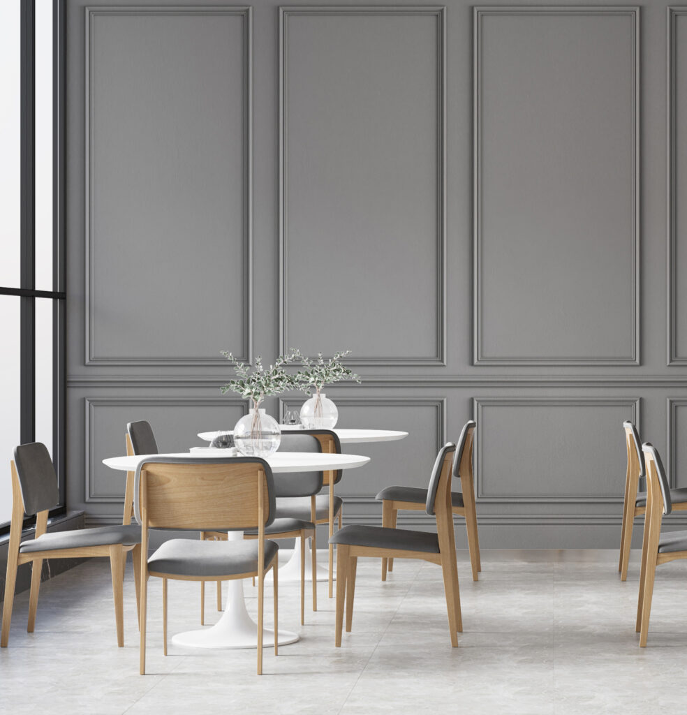 Antracietpanelen met fijne lijsten — interieur 5