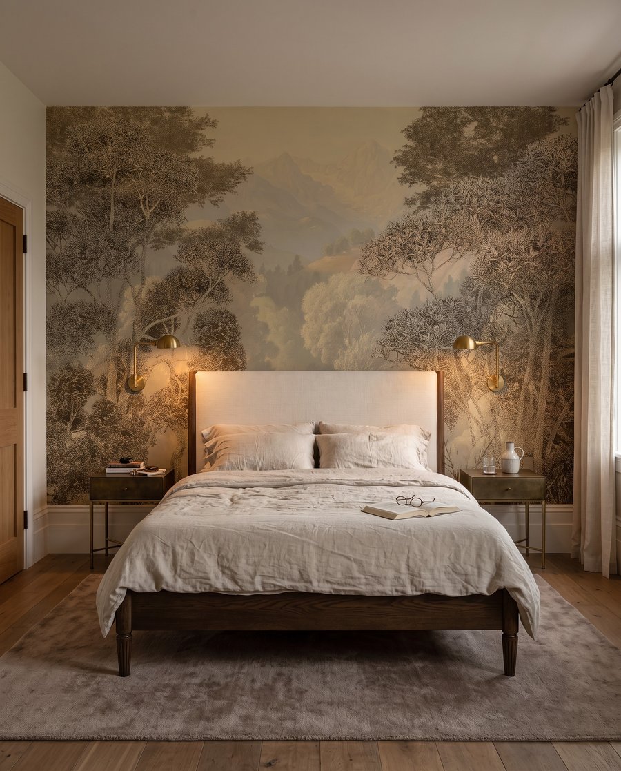 Bomen langs het dalwater — interieur 2