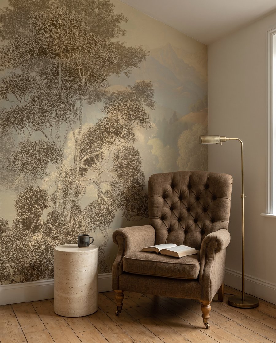 Bomen langs het dalwater — interieur 5