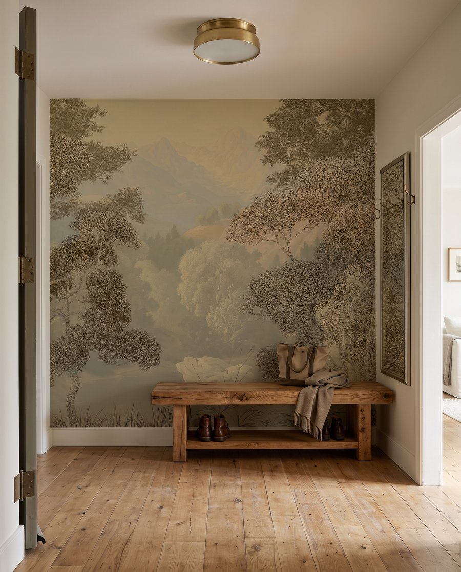Bomen langs het dalwater — interieur 6
