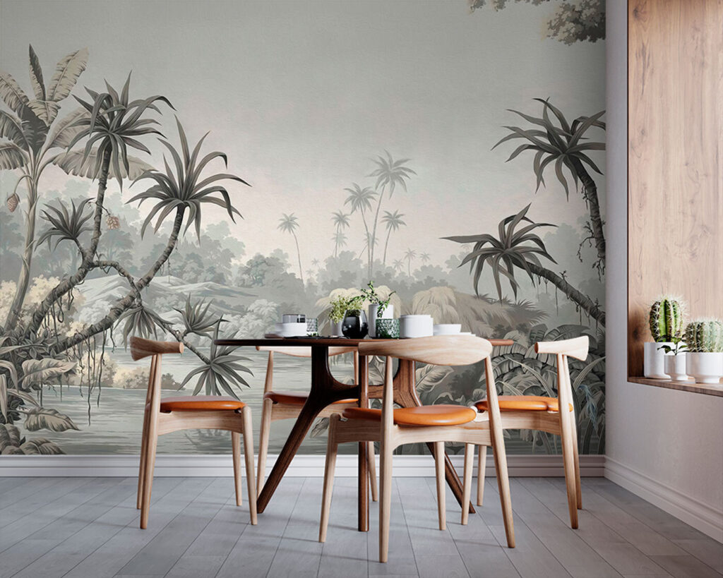 Palmen bij een meer — interieur 3