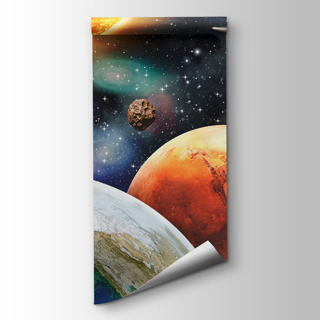 Planeten en sterren in de ruimte — productweergave