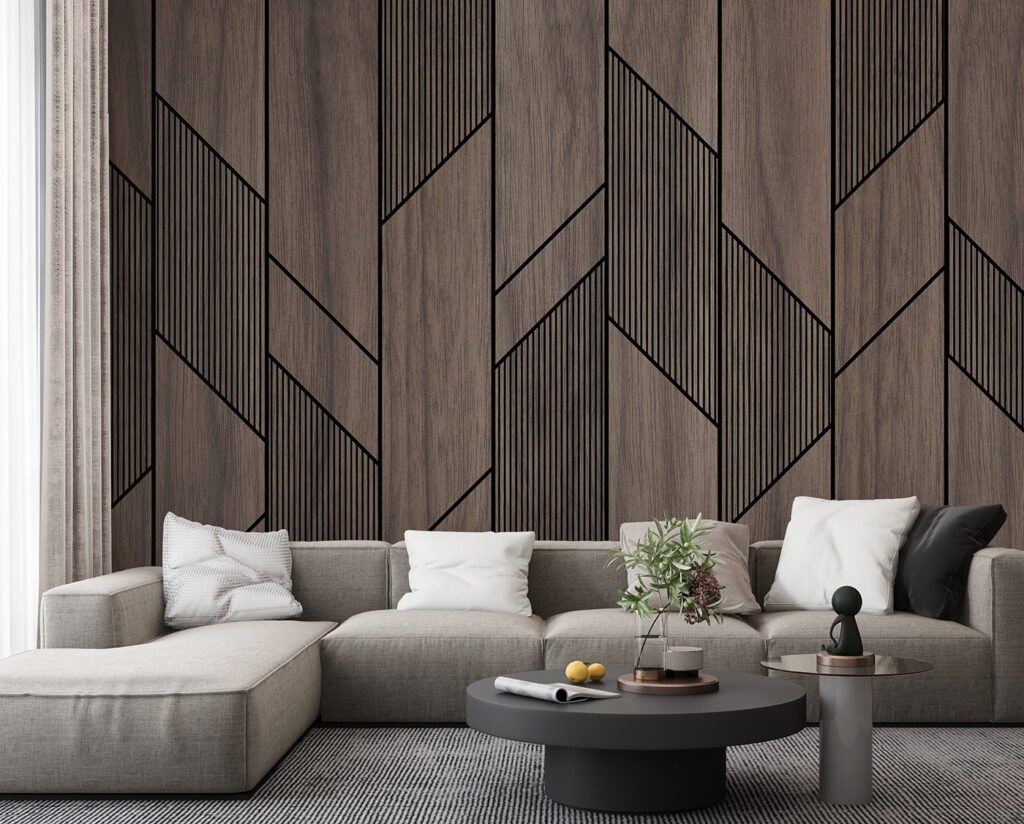 Donkere banen met ribbels — interieur 4