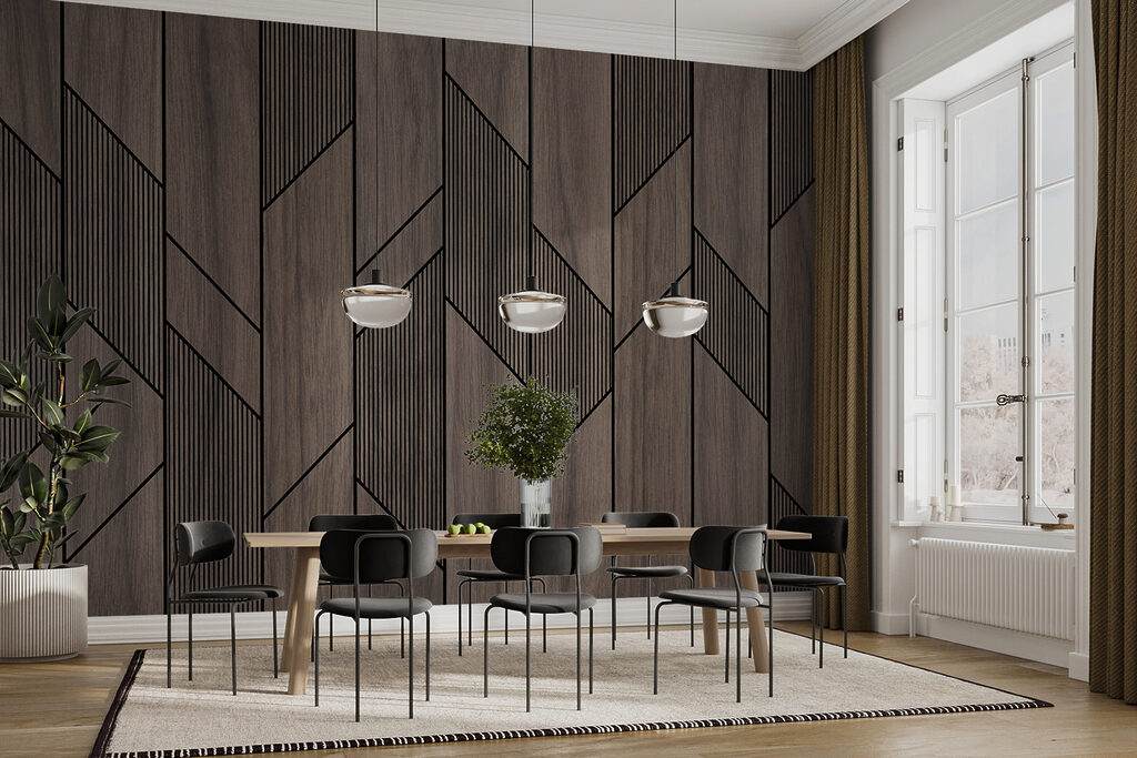Donkere banen met ribbels — interieur 5