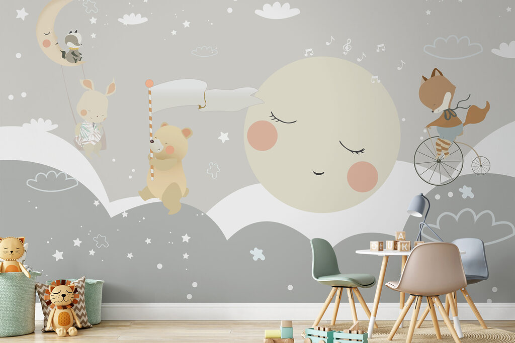 Droomdieren rond slapende maan — interieur 3