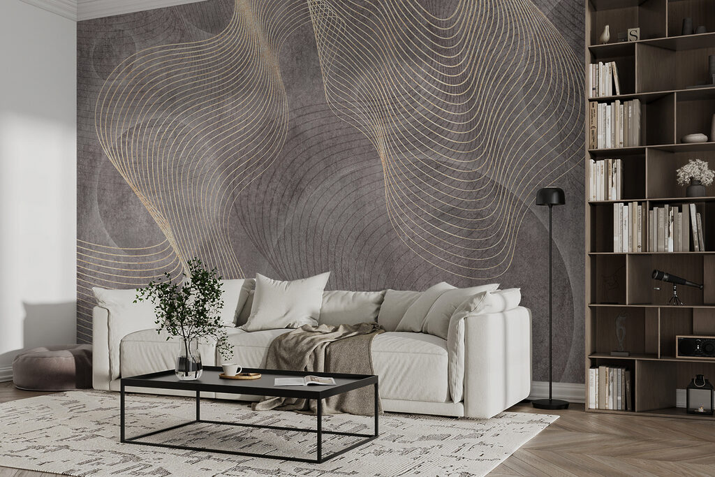 Elegante golfpatronen in neutrale tinten — interieur 5