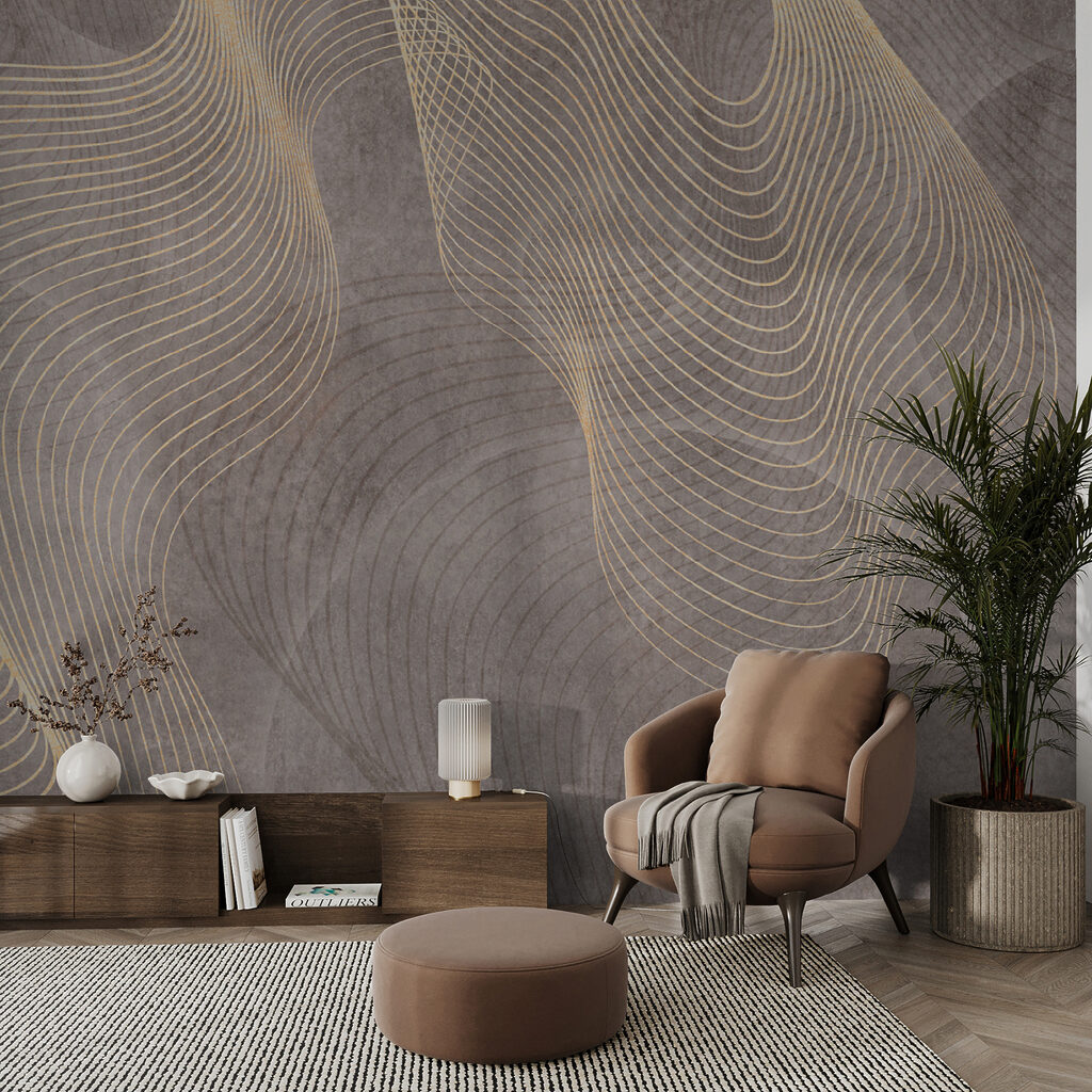 Elegante golfpatronen in neutrale tinten — interieur 6