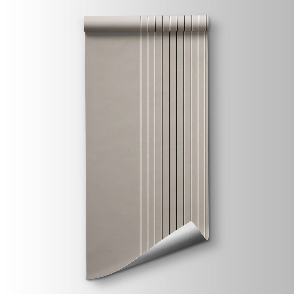 Rustige banen in taupe — productweergave