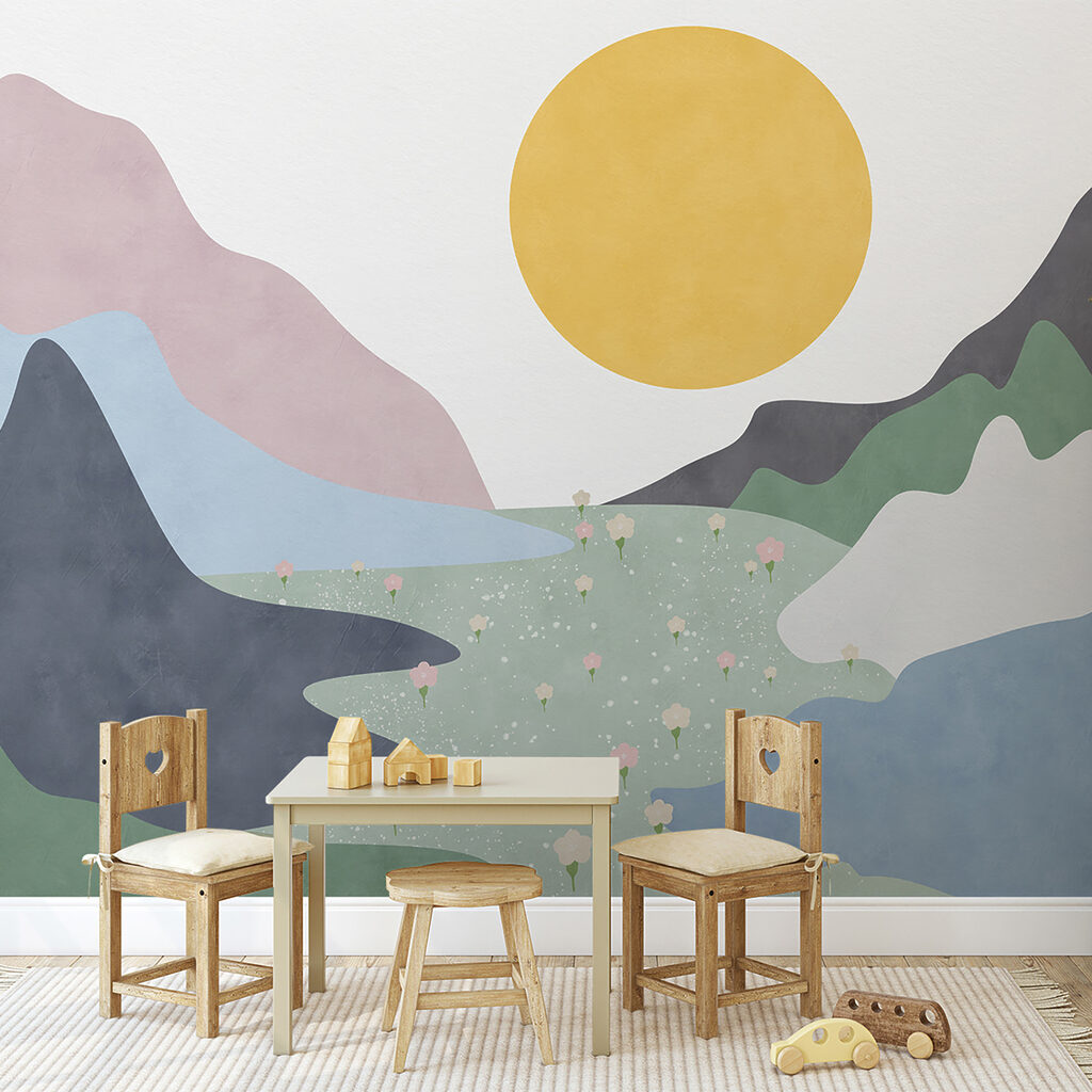 Zonnig dal in kleurvlakken — interieur 5