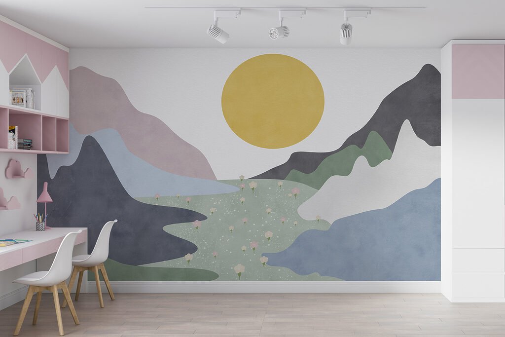 Zonnig dal in kleurvlakken — interieur 6