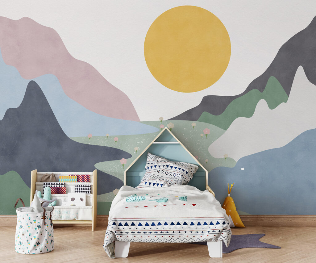 Zonnig dal in kleurvlakken — interieur 4