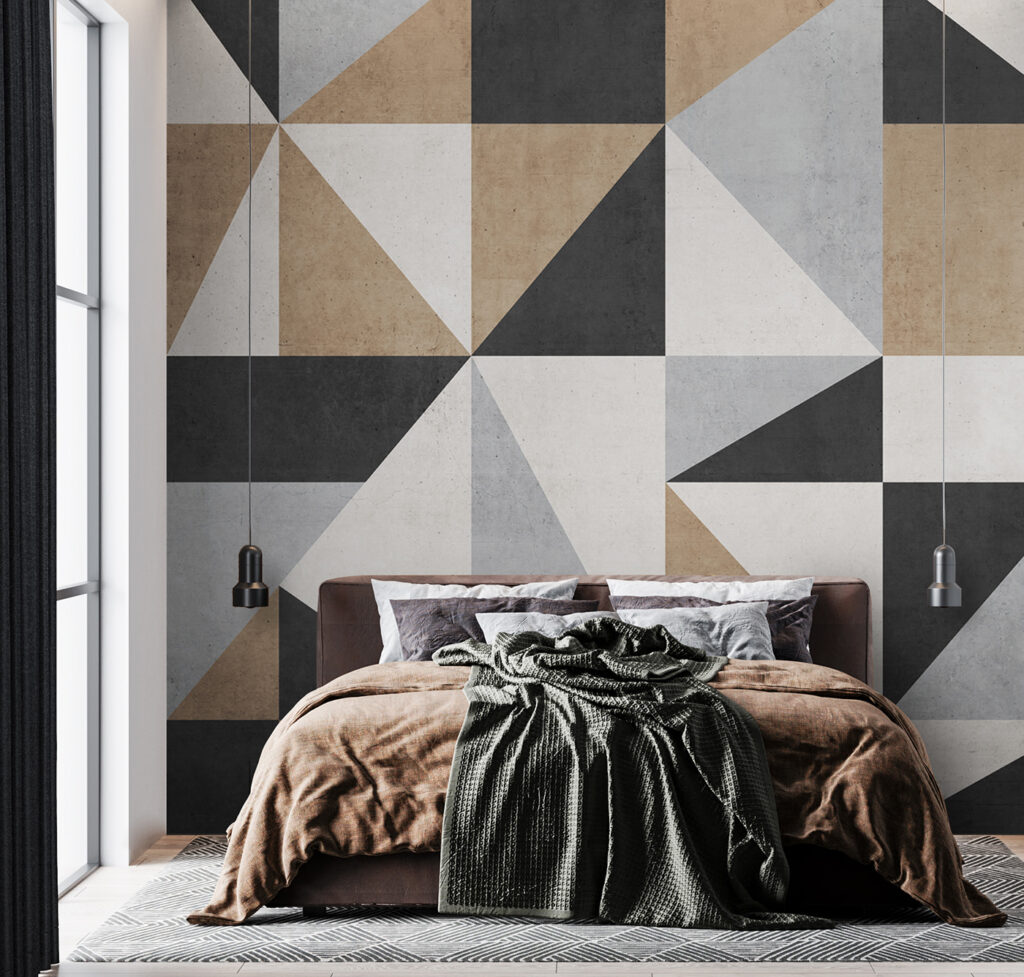 Driehoeken in grijze aardetinten — interieur 2