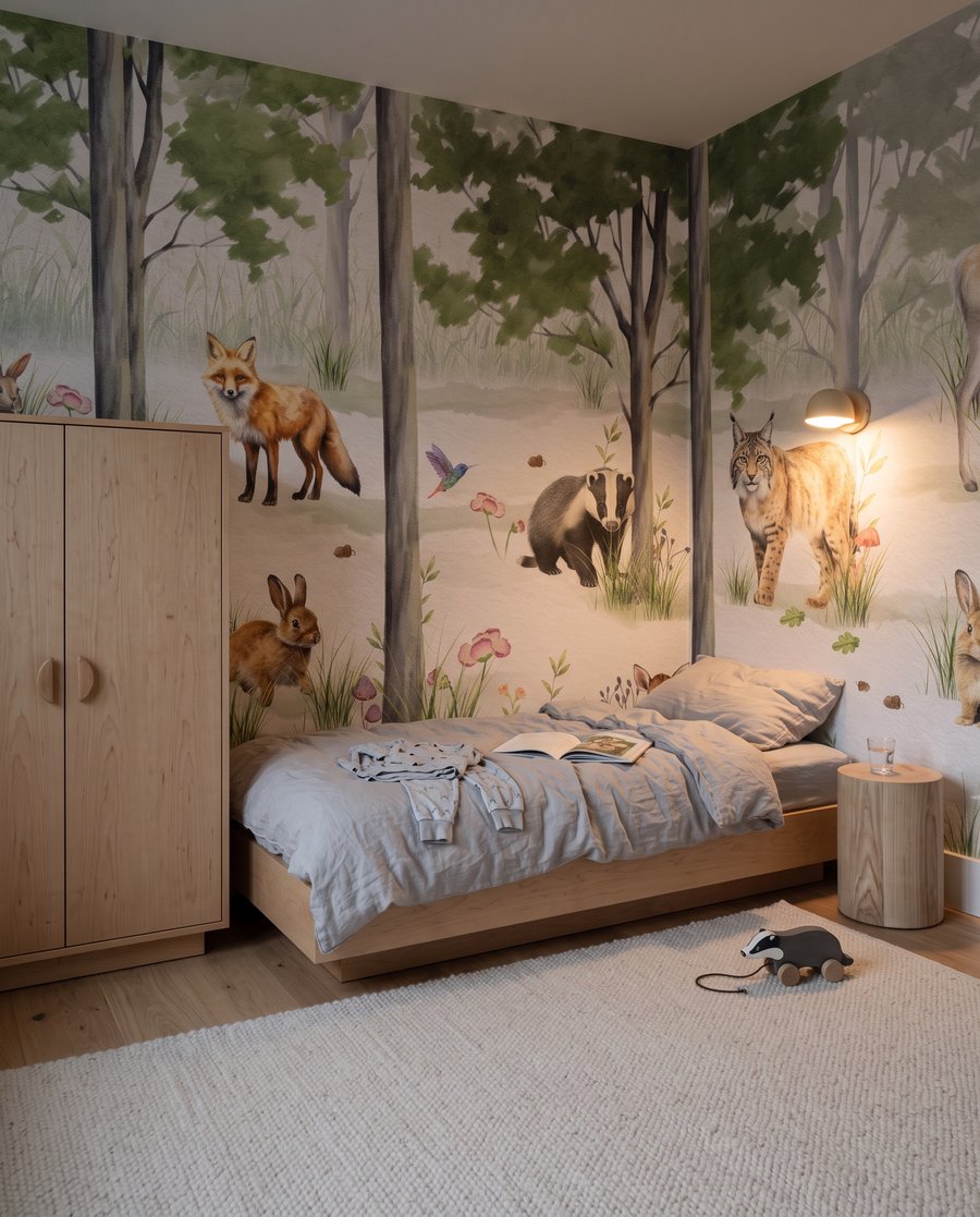 Bosdieren op open plek — interieur 2