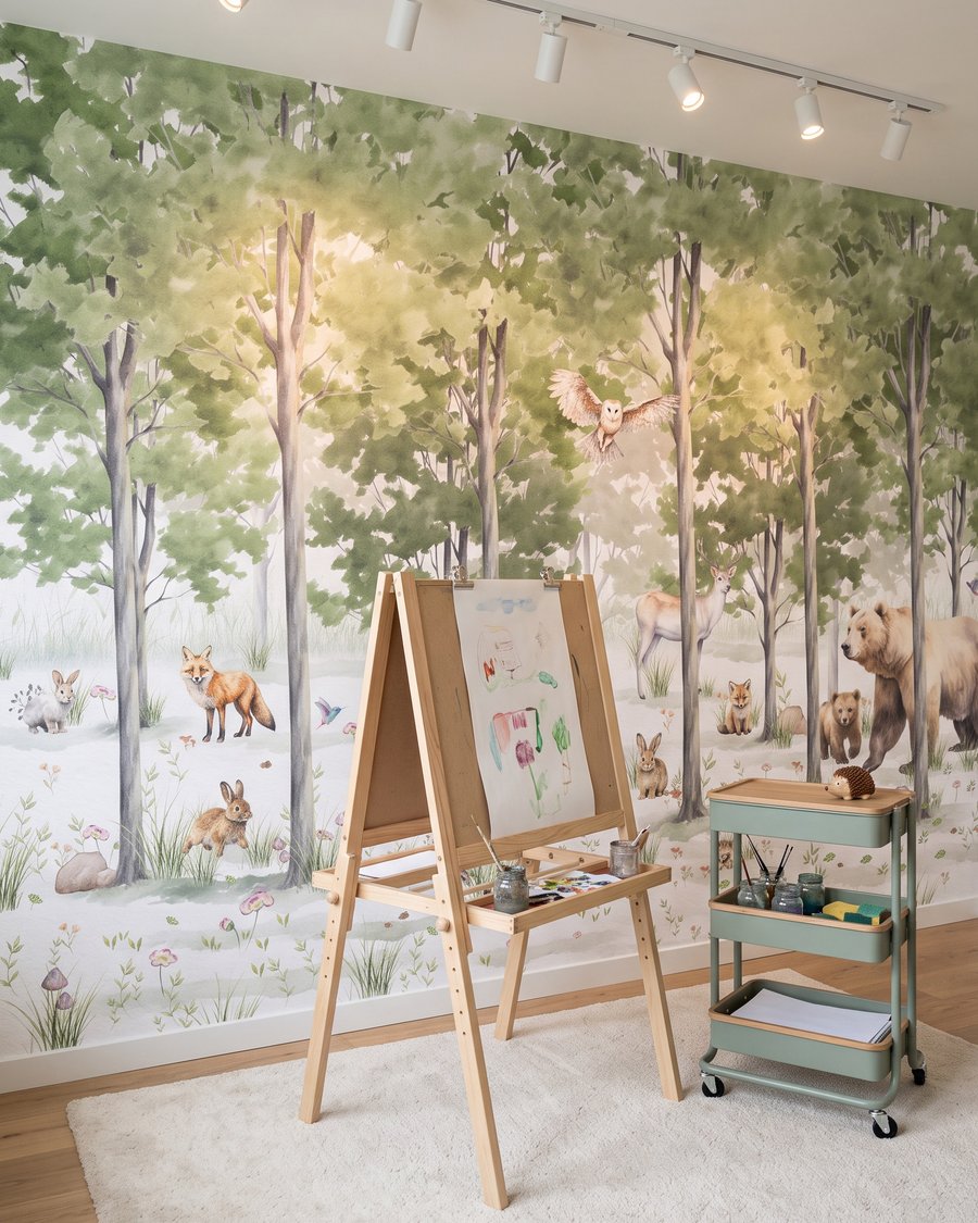 Bosdieren op open plek — interieur 4
