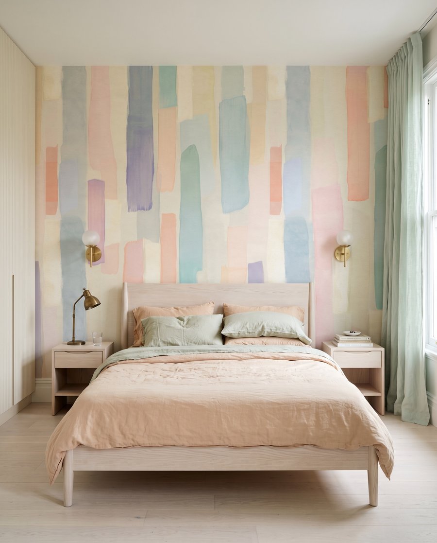 Smalle streken in pastel — interieur 2