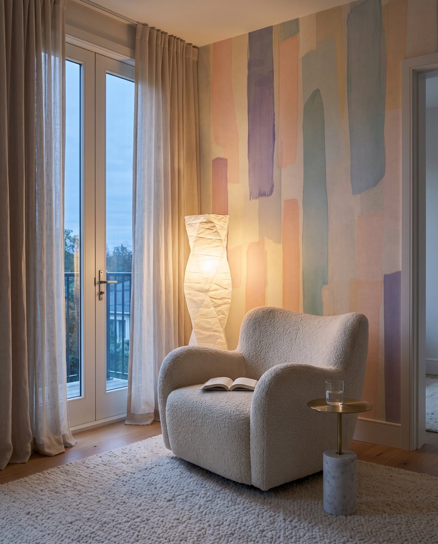 Smalle streken in pastel — interieur 3