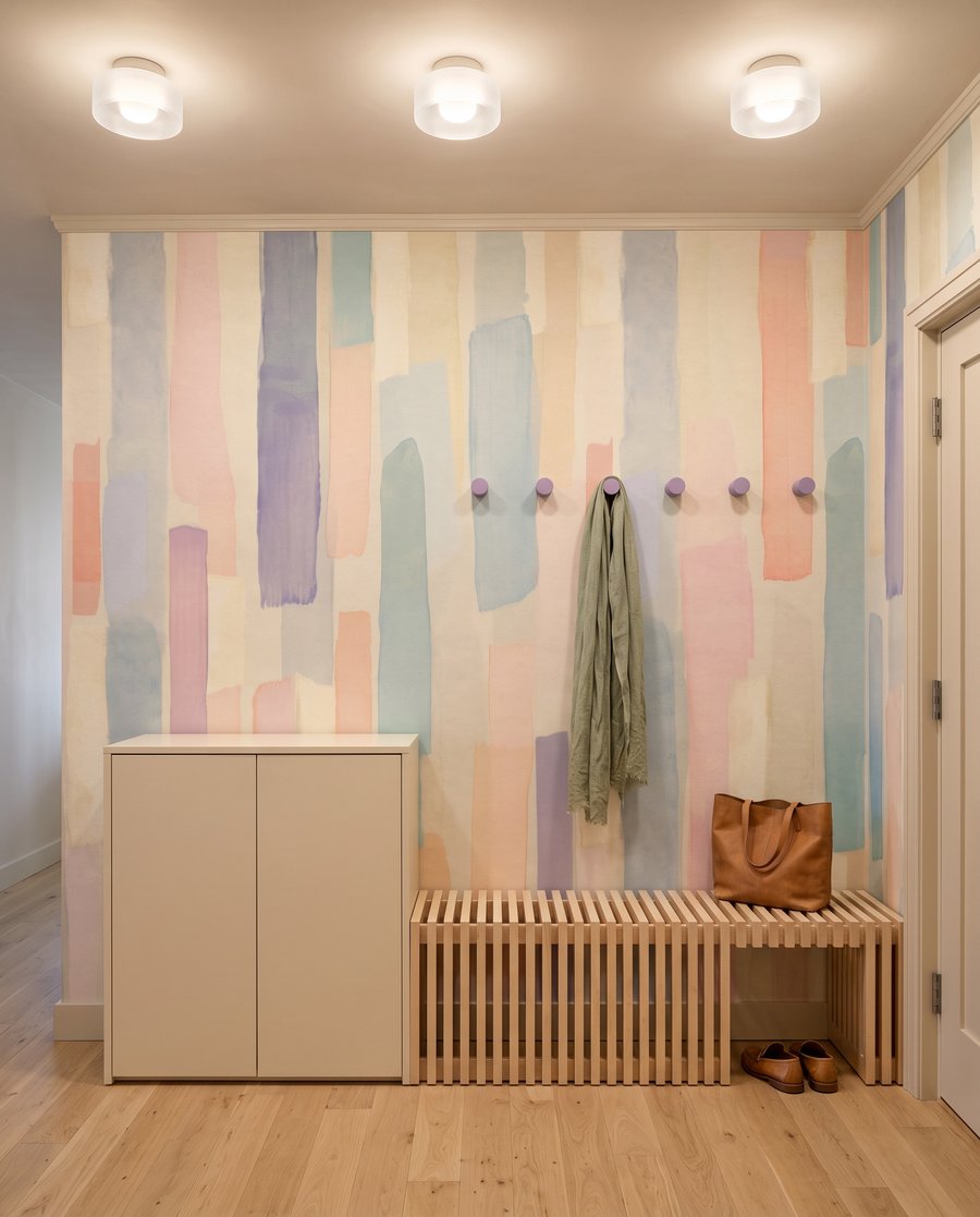Smalle streken in pastel — interieur 4