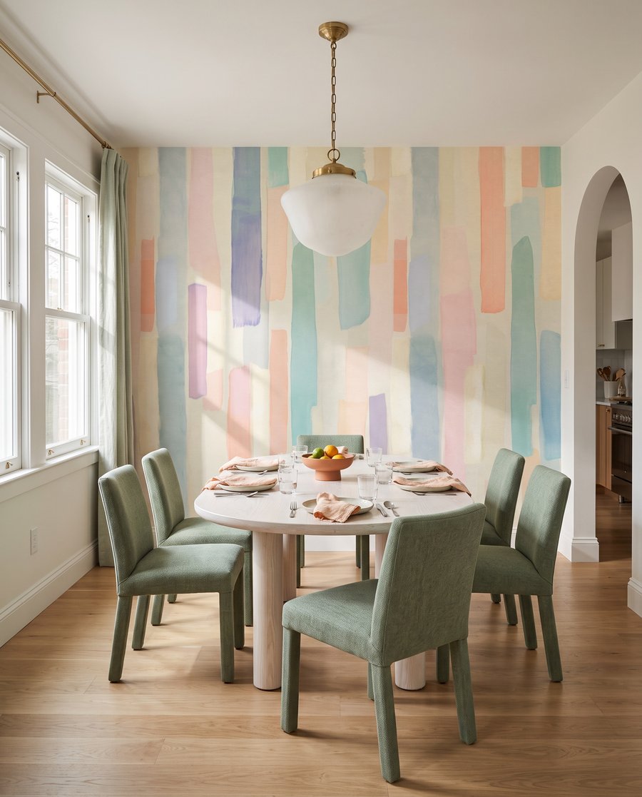 Smalle streken in pastel — interieur 5