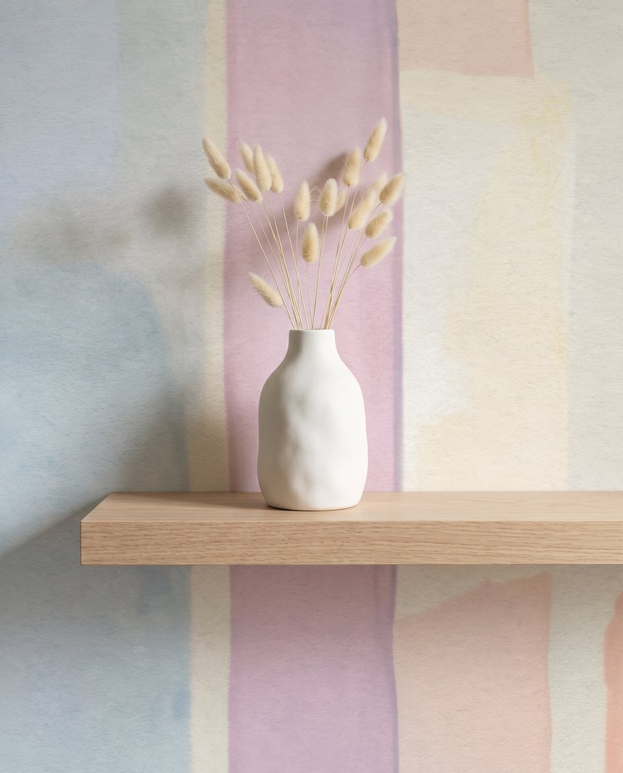 Smalle streken in pastel — detail