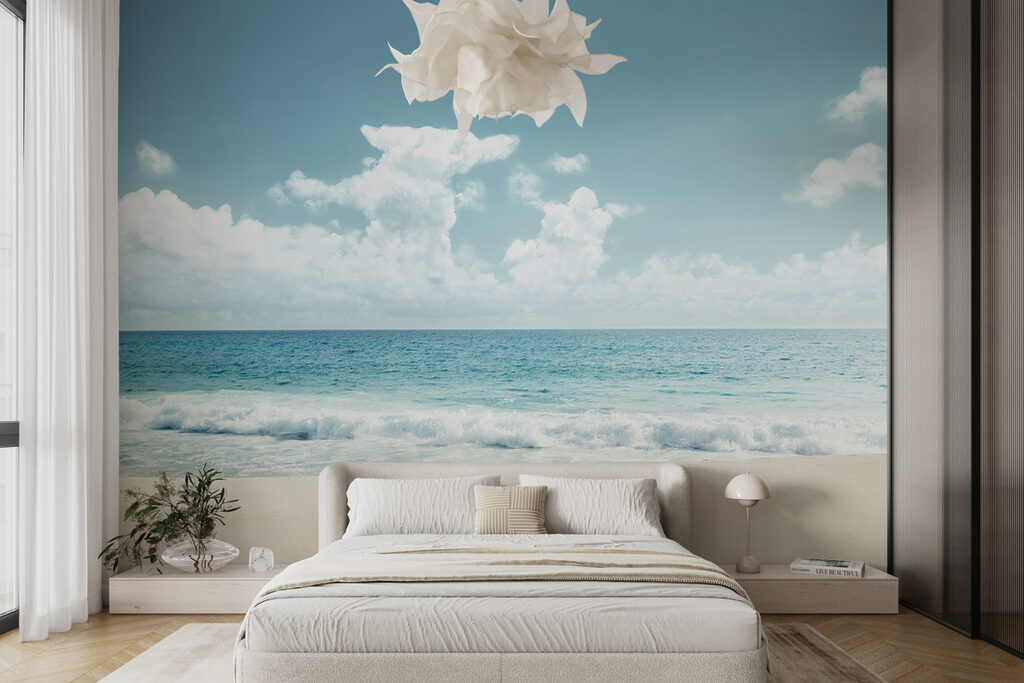 Een strand met golven die op het zand slaan — interieur 2