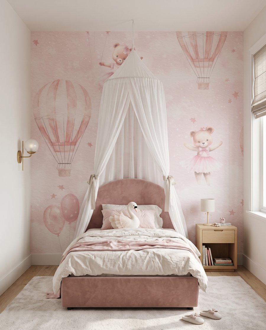 Roze ballonnetjes met beertjes — interieur 2