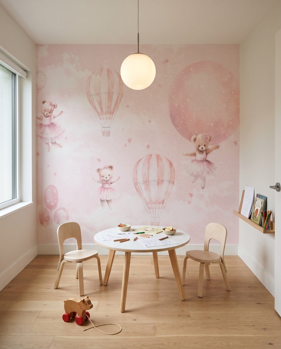 Roze ballonnetjes met beertjes — interieur 4