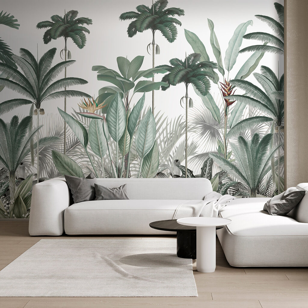 Een groep planten met bloemen — interieur 3