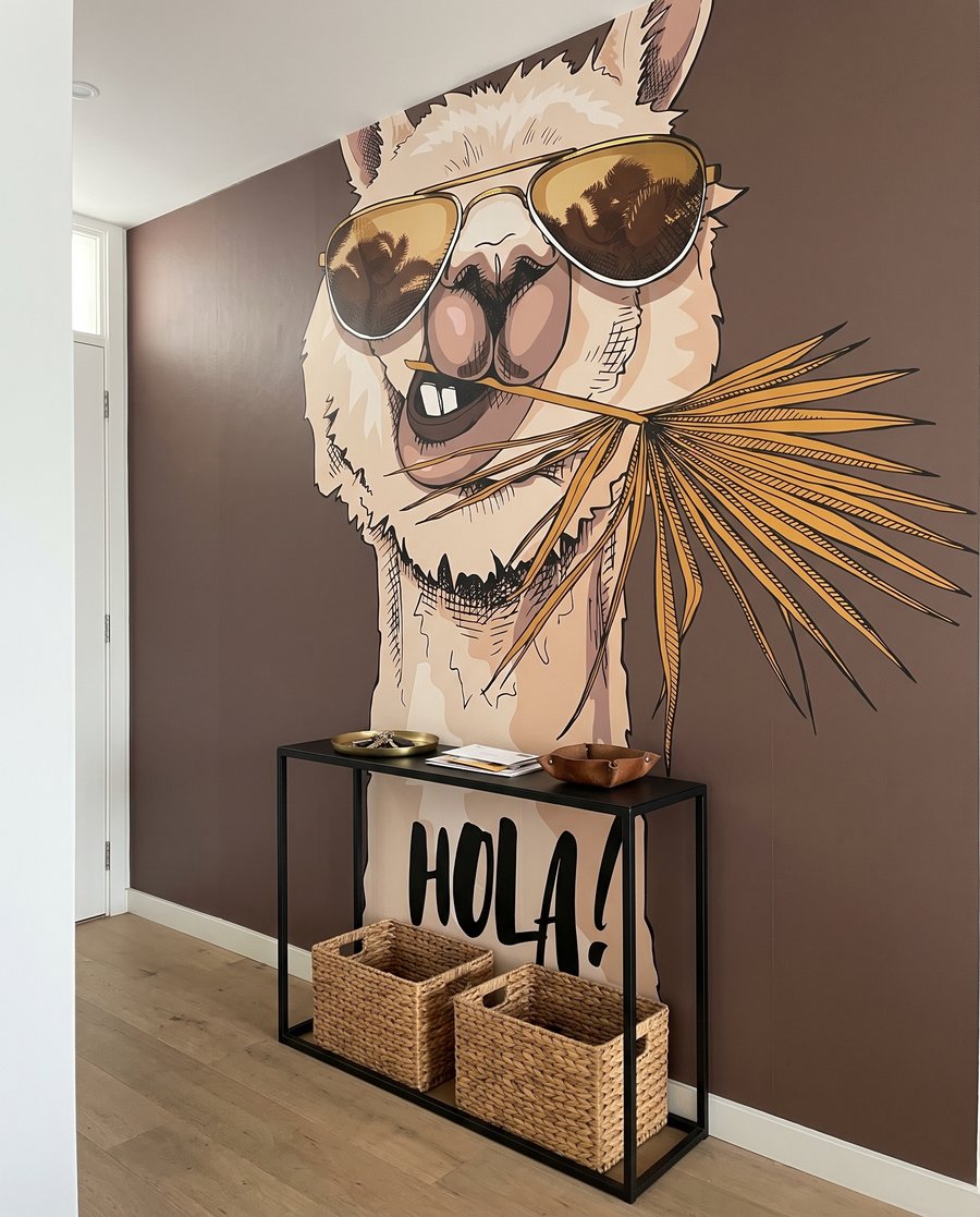 Lama met een zonnebril — interieur 3