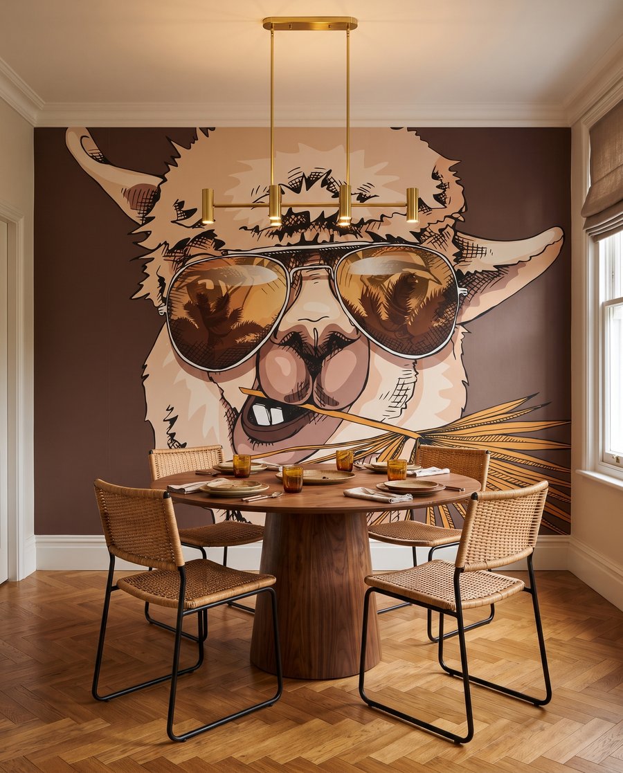 Lama met een zonnebril — interieur 4