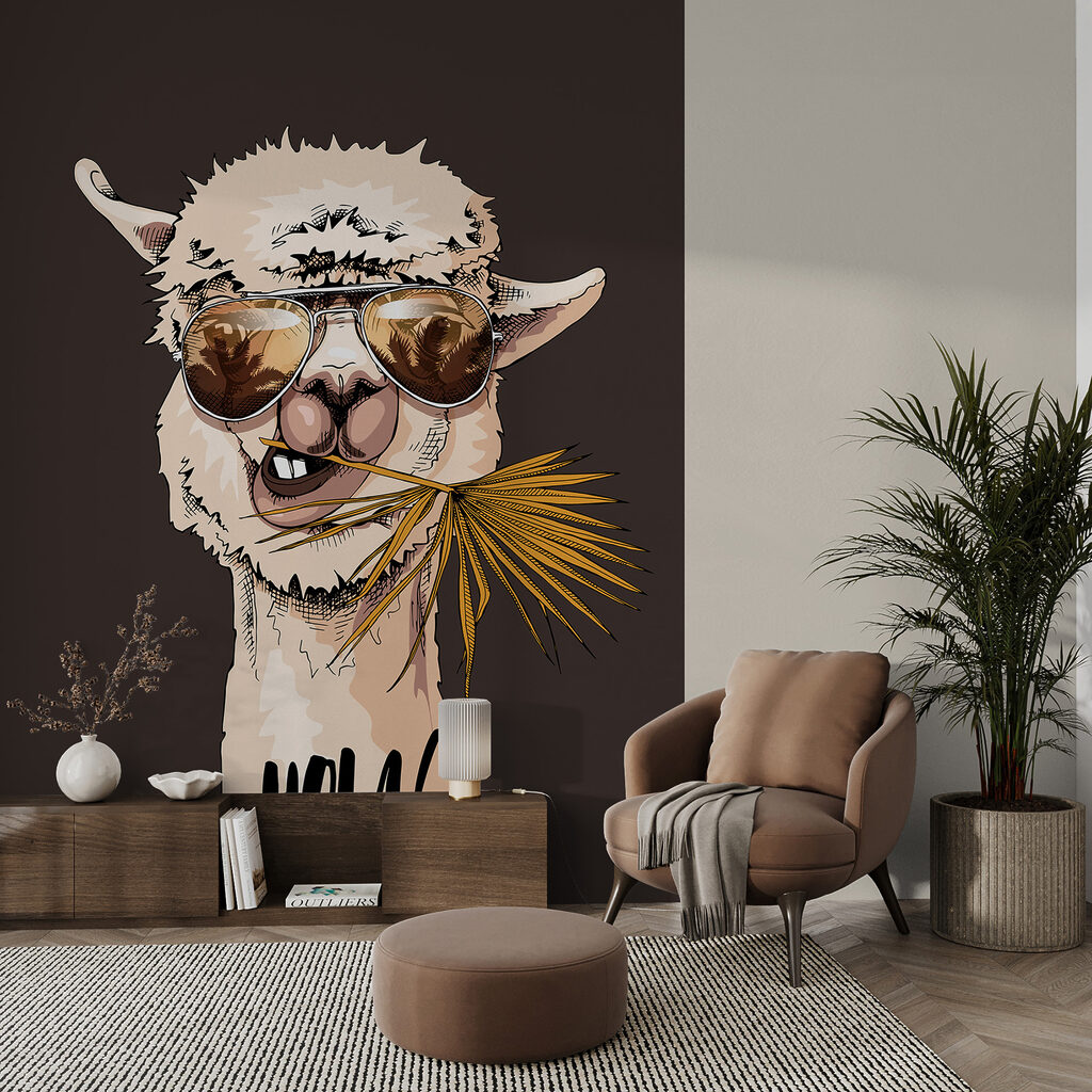 Lama met een zonnebril — interieur 5