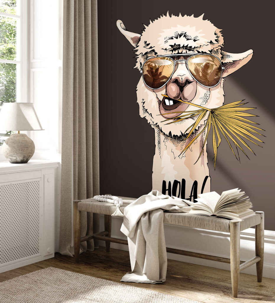Lama met een zonnebril — interieur 3