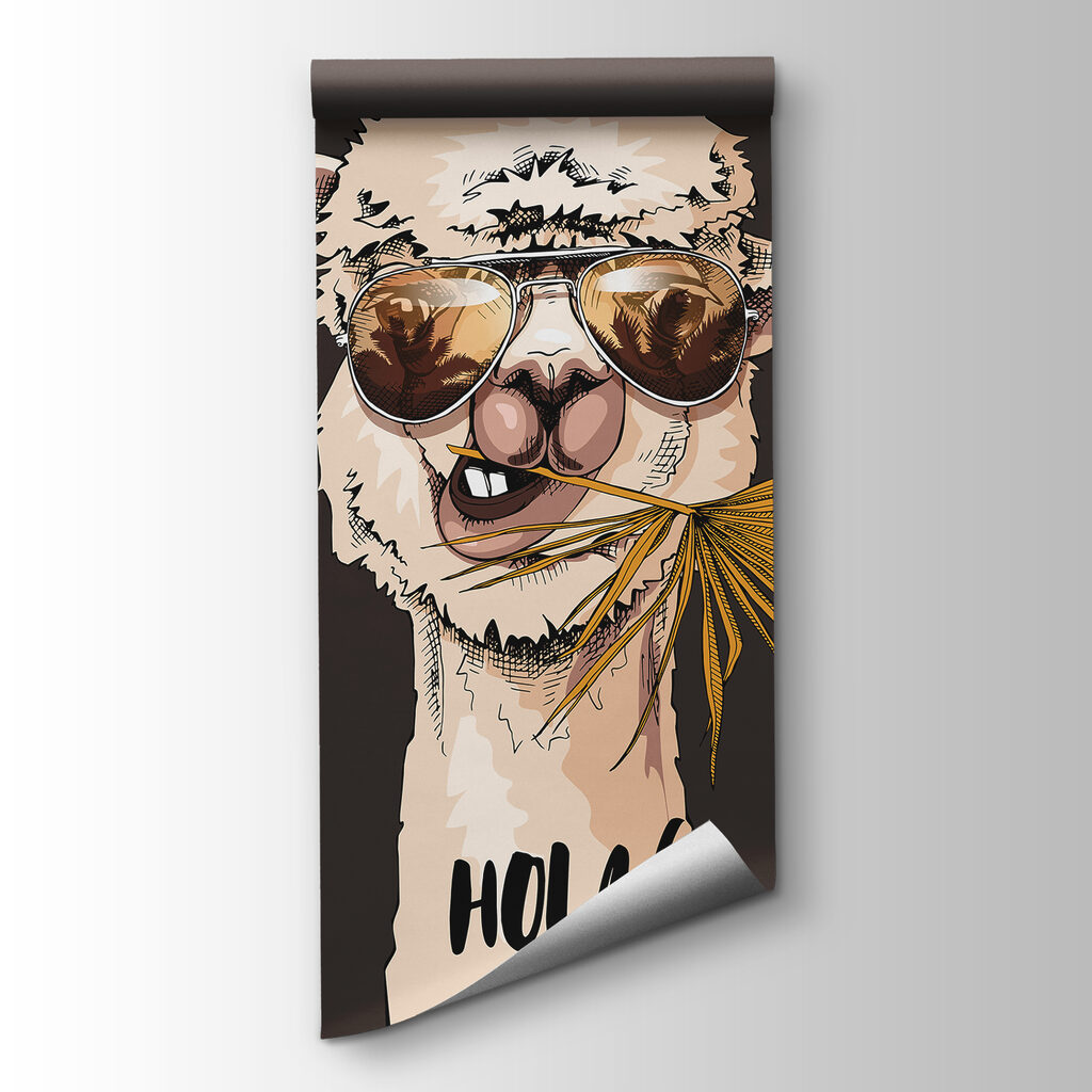 Lama met een zonnebril — productweergave