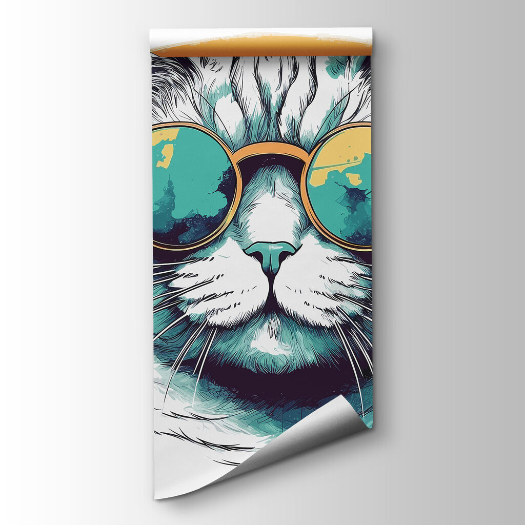 Kat met zonnige bril — productweergave