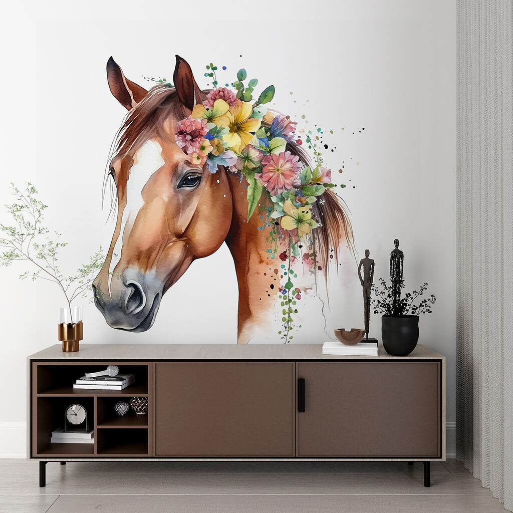 Paard met bloemenmanen — interieur 5