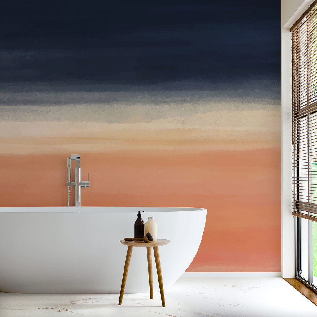 Brede verfbanen in avondtinten — interieur 4