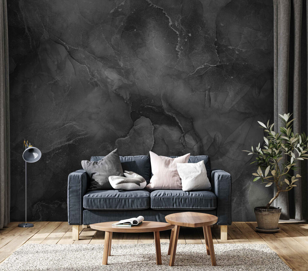 Grijze kleurvelden met breuklijnen — interieur 1