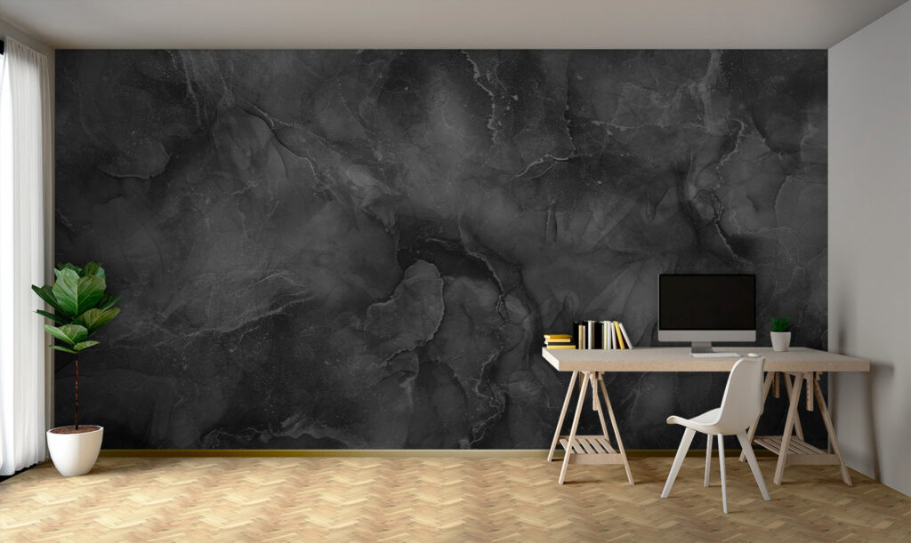 Grijze kleurvelden met breuklijnen — interieur 3