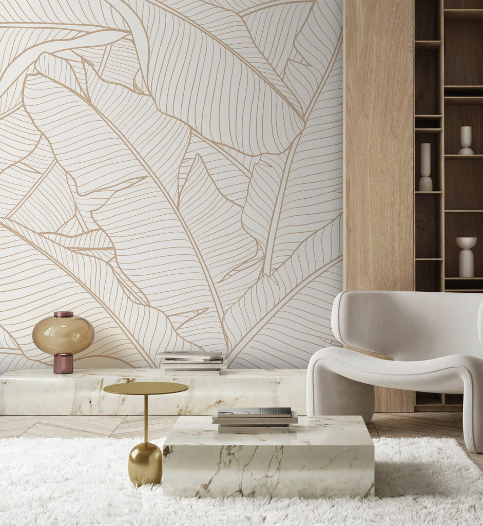 Bladnerven in dunne zandlijnen — interieur 2