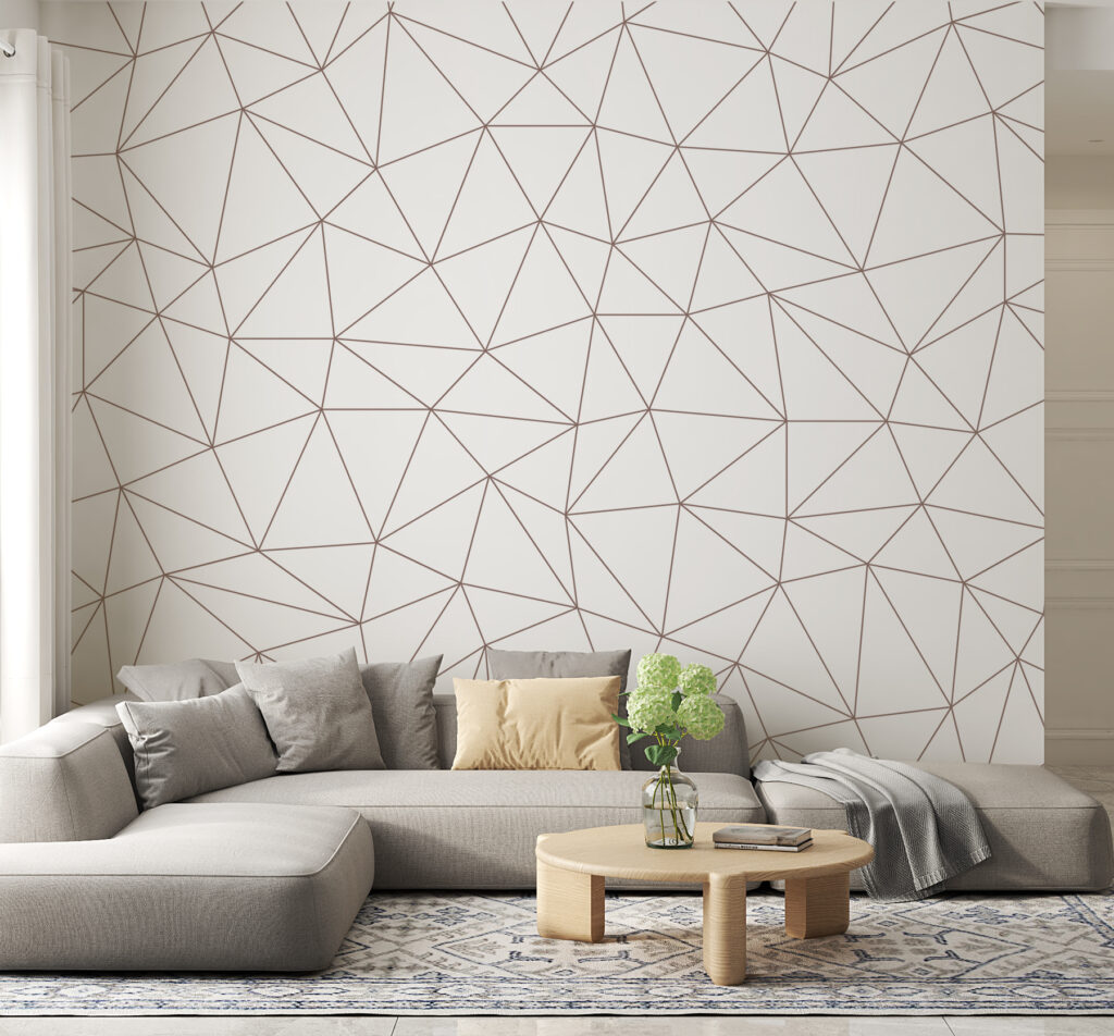 Driehoeken van dunne lijnen — interieur 1
