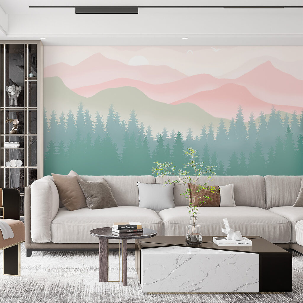 Roze bergen boven dennen — interieur 6