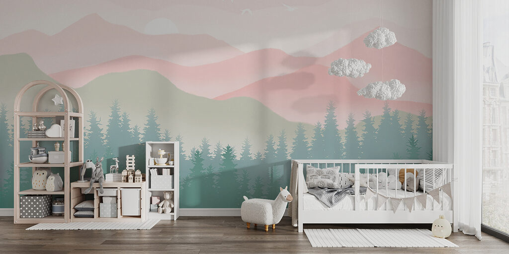 Roze bergen boven dennen — interieur 4