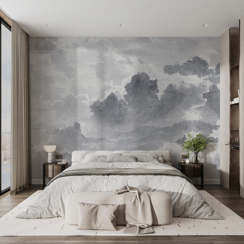 Grijze wolken in penseelstreken — interieur 3