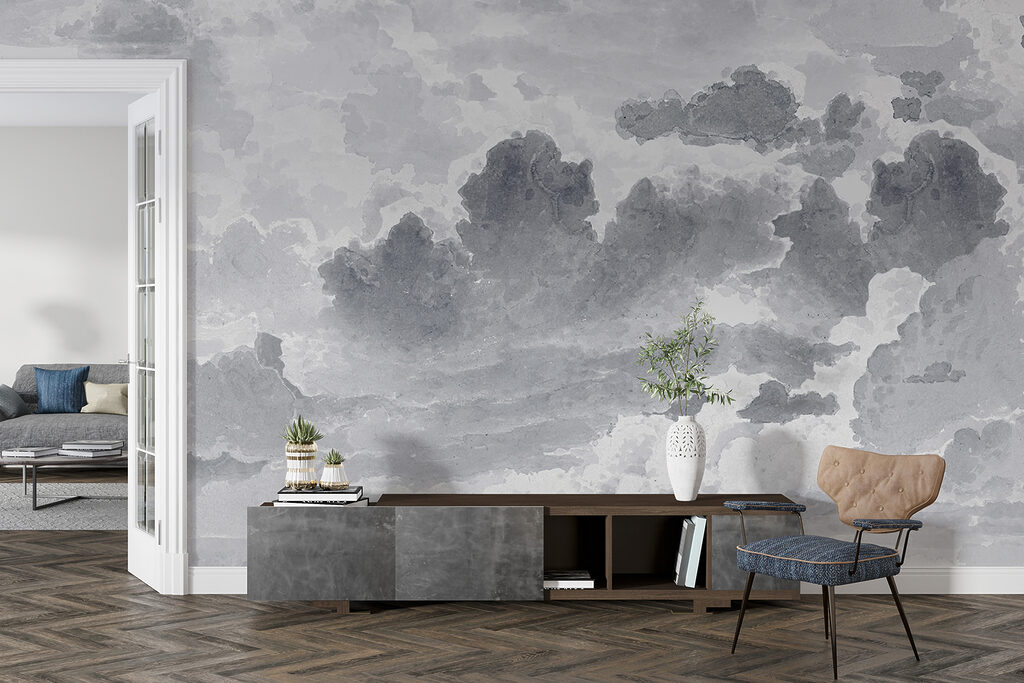 Grijze wolken in penseelstreken — interieur 4