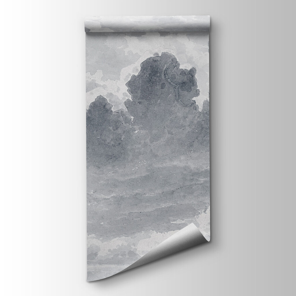 Grijze wolken in penseelstreken — productweergave