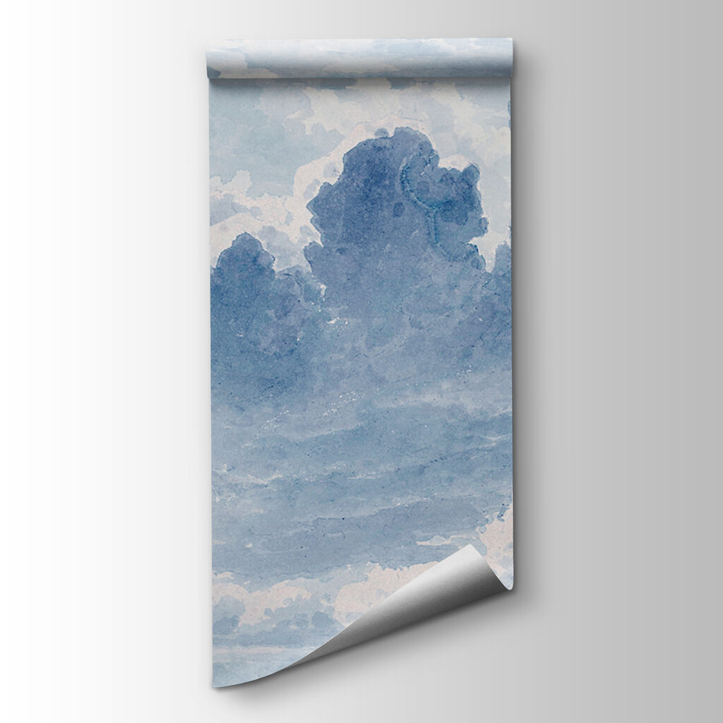 Wolken in getekende verflagen — productweergave