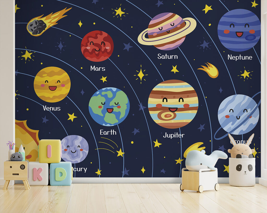 Planeten met vrolijke gezichten — interieur 1