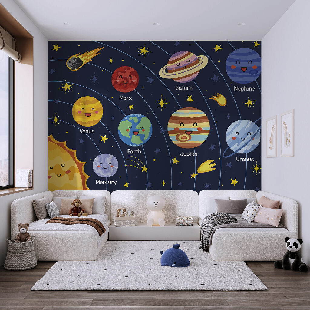 Planeten met vrolijke gezichten — interieur 4