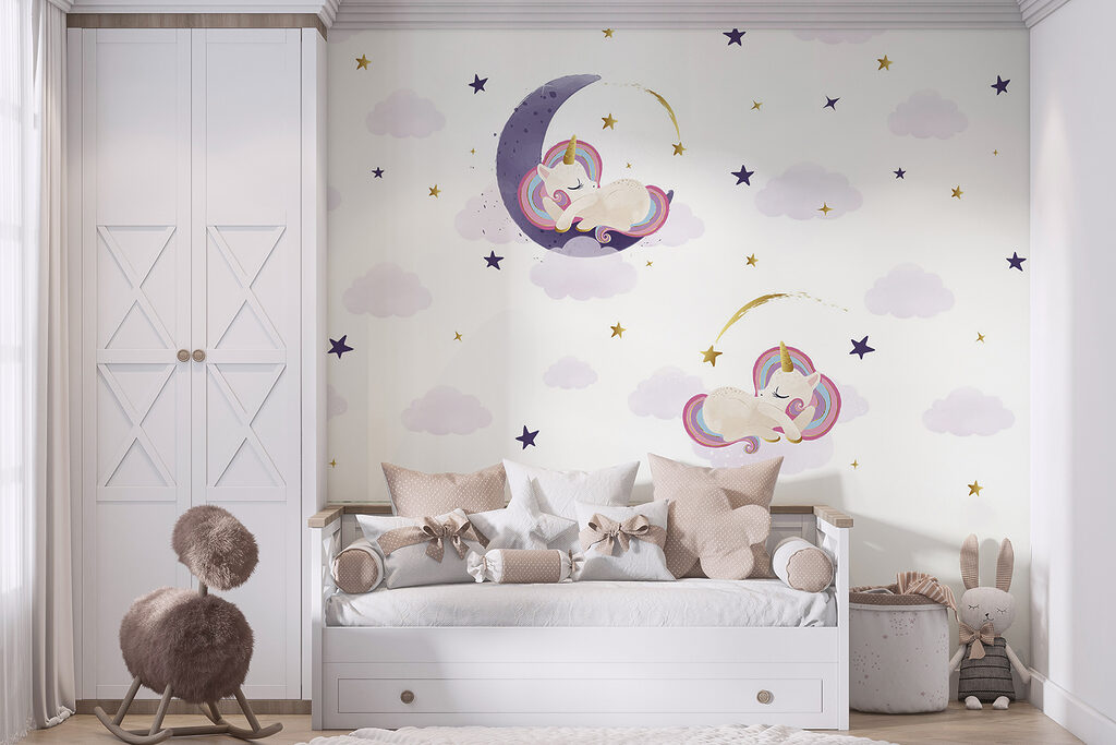 Eenhoorntjes op paarse maantjes — interieur 3