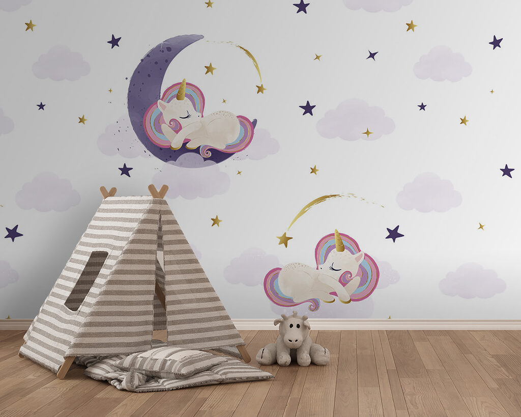 Eenhoorntjes op paarse maantjes — interieur 2